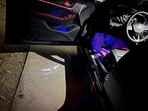Miniatura 2 de Luces LED para puerta de coche estilo Blackwing, proyector de luces de sombra fantasma 3D, enchufe dual Plug and Play para Cadillac SRX XTS ATS XT4