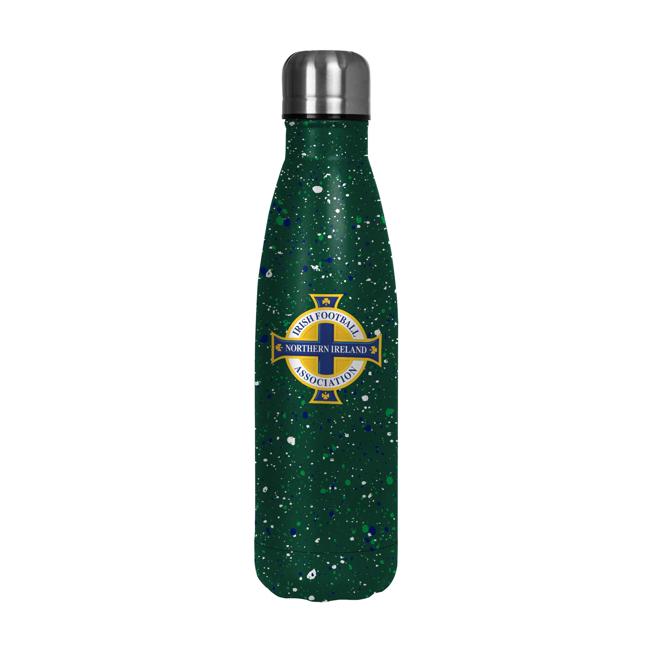FOCO International Football Northern Ireland Fan Thermal Paint Splatter Insulated 500ml Bottle