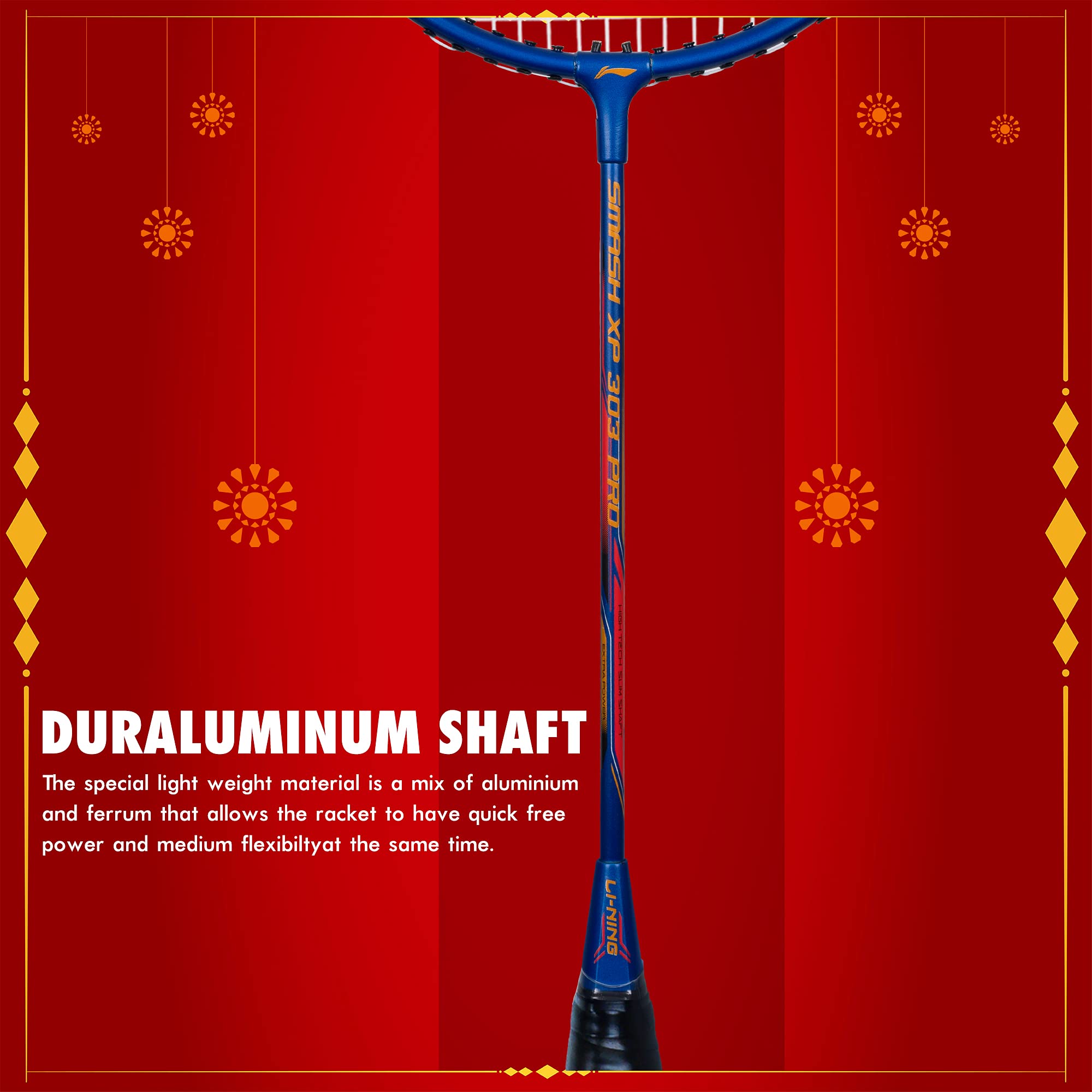 Li-Ning Diwali Gift Pack, Blue/ Red, Aluminium, Badminton 2