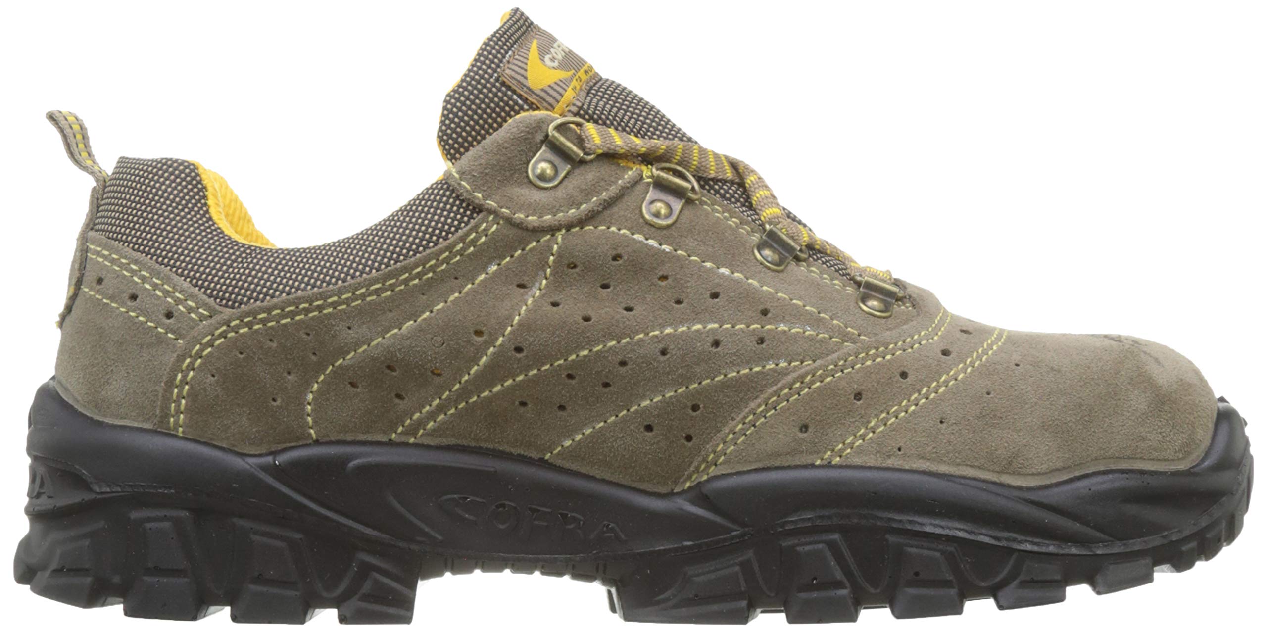 Cofra NT060-000.W43 NEW NILO S1 P SRC Sicherheitsschuhe, Beige/Gelb, Größe 43