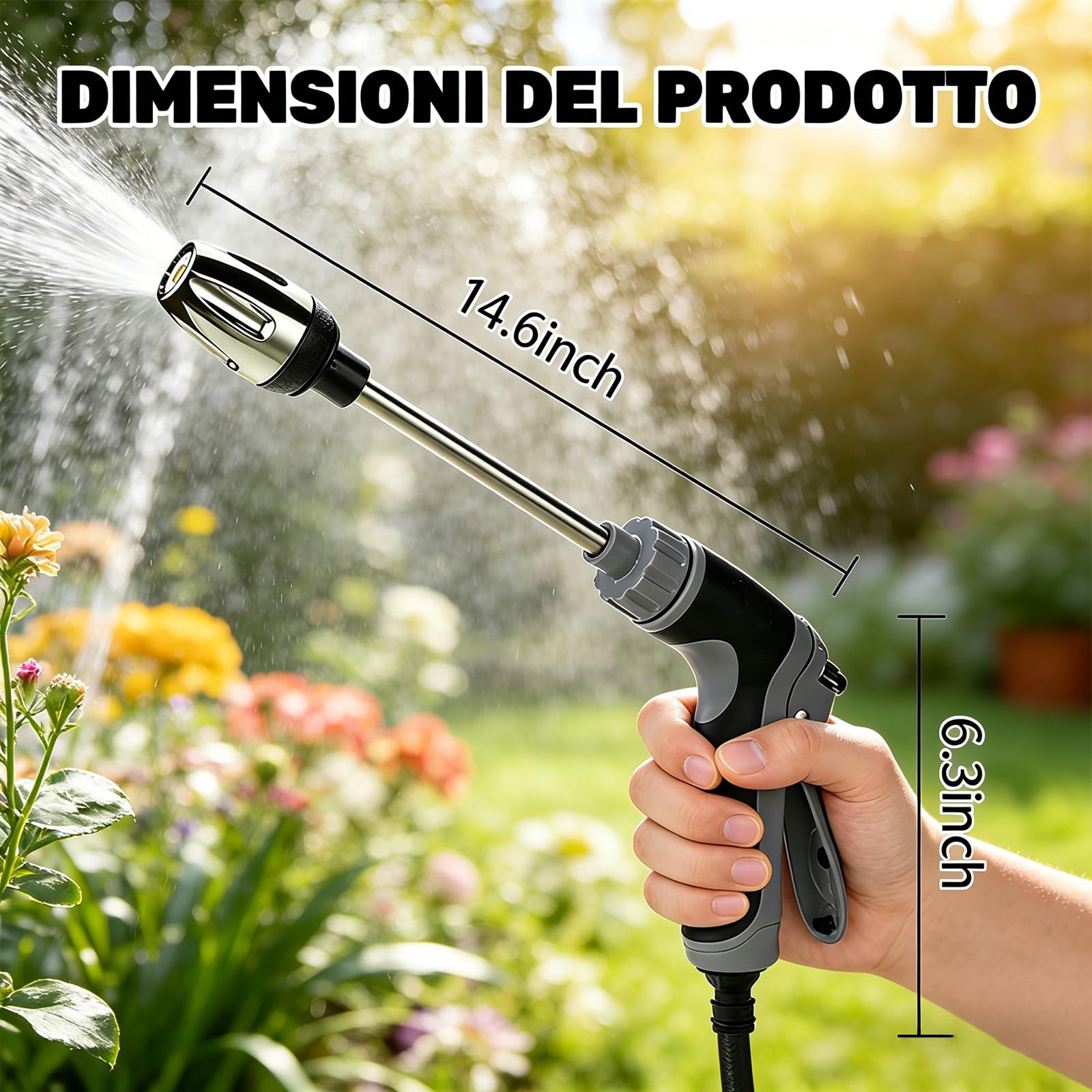 Jetterix Pressure Washer Nozzle, jetterix idropulitori, Power Jet Ugello per Tubo Pistola, Per Auto, Terrazzi e Giardino (1 set)