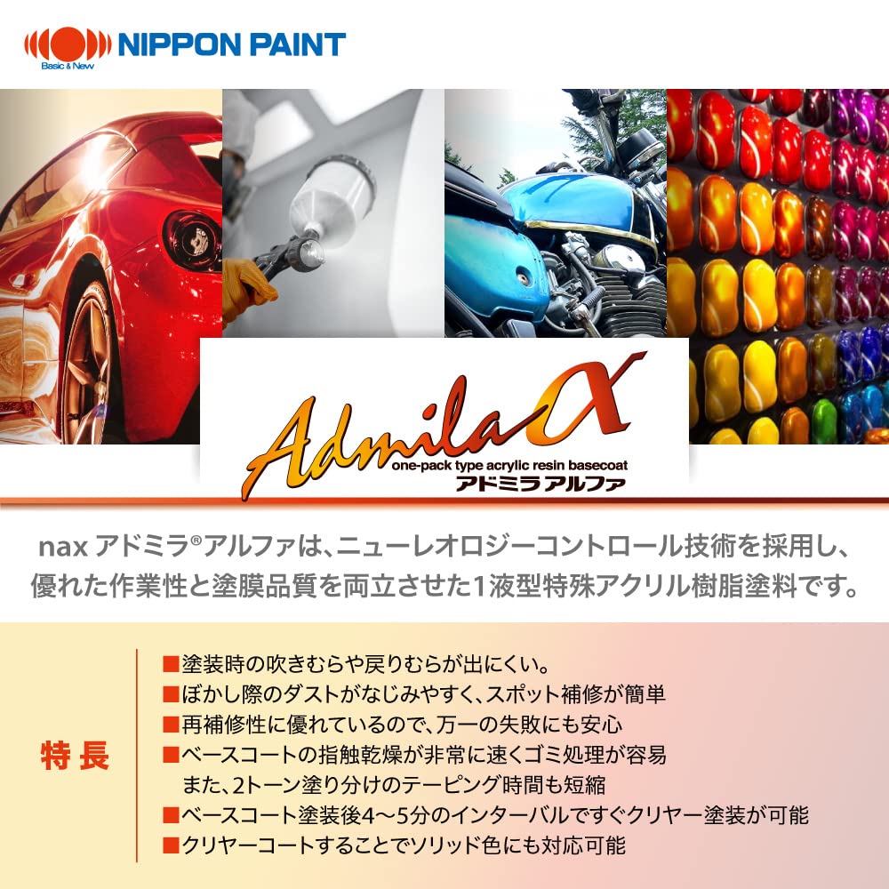 Amazon.co.jp: naxアドミラ アルファ 280補正用クリヤー 4L/日本