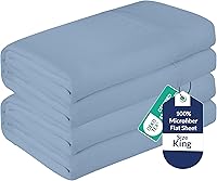 Vista 17 de Royale Linens Juego de 2 sábanas encimeras a granel – Sábanas superiores – Microfibra suave – Resistente a las arrugas y a las manchas – para hotel