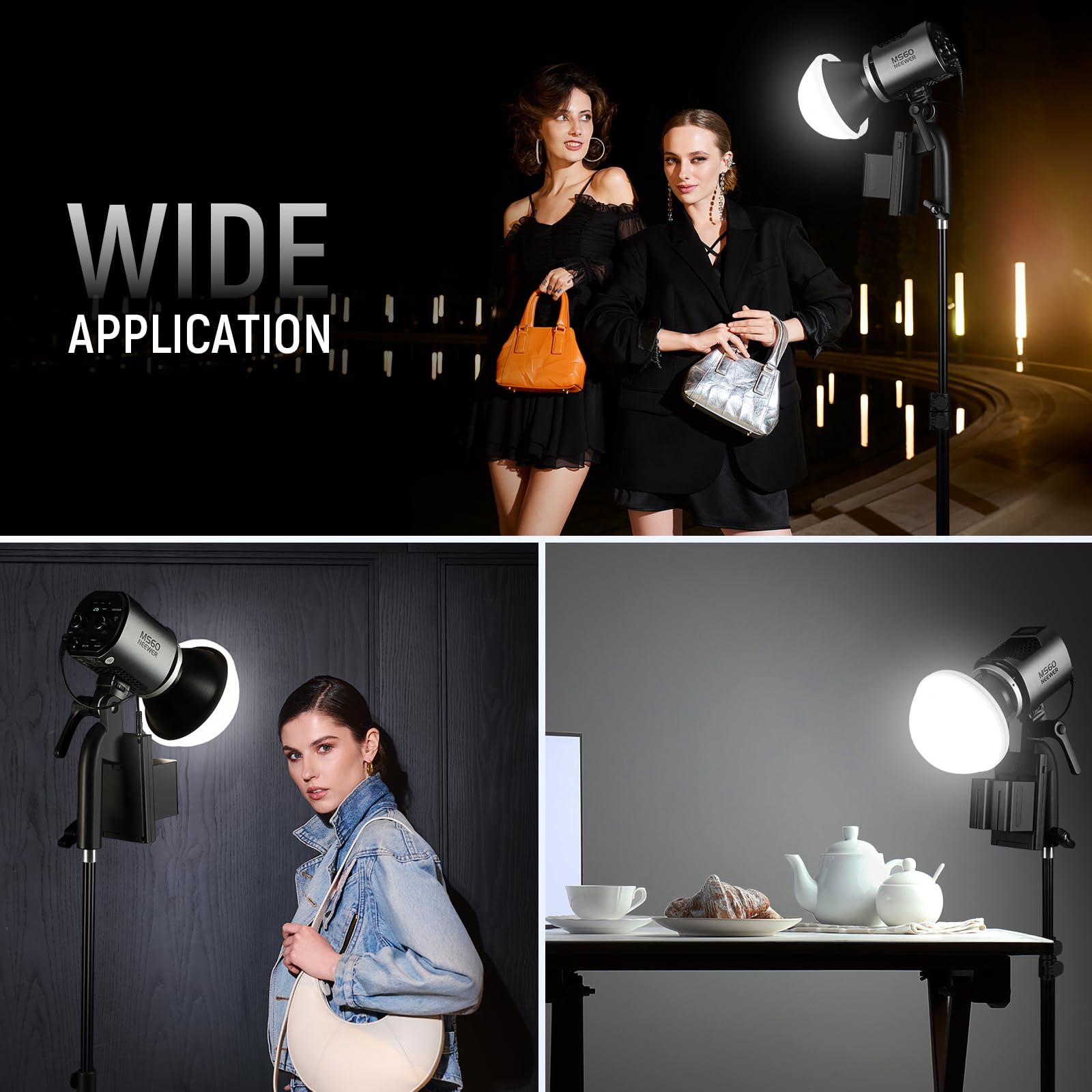 NEEWER COB Diffuseur de Lumière pour Réflecteur MS60/150, Diffuseur en Silicone,Accessoire d'éclairage Doux pour Réflecteur Dédié aux Lampes Vidéo LED NEEWER MS60 MS60B MS60C MS150 MS150B MS150C, CRS8