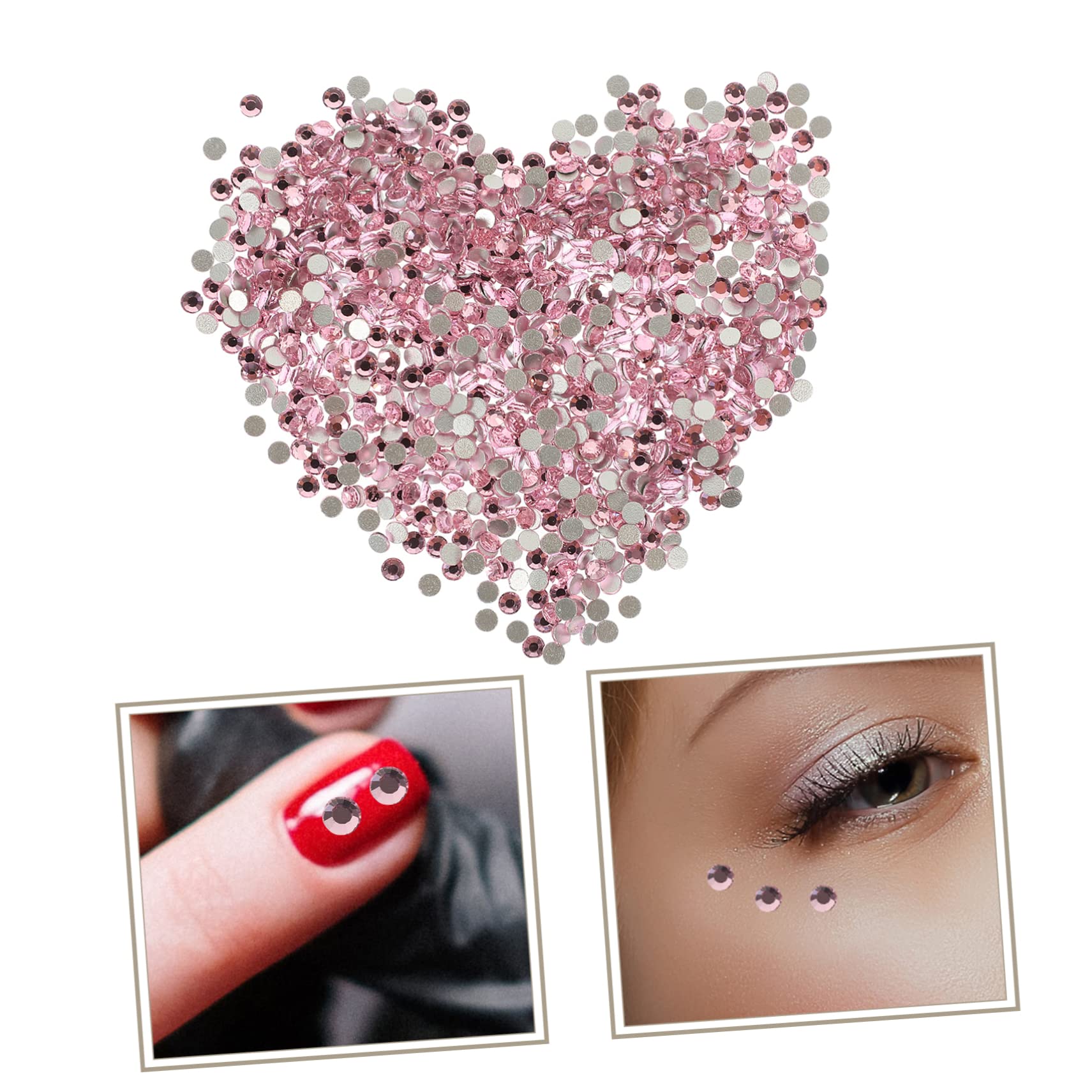 FOMIYES 4 Pezzi 1 Set Di Decorazioni Per Nail Art Con Strass A Fondo Piatto Gioielli Per Unghie Kit Per Realizzare Perline Per Unghie