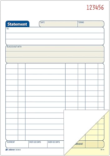 Miniatura 4 de Adams Declaración libro 556x 844inches papel autocopiante Blanco y Amarillo