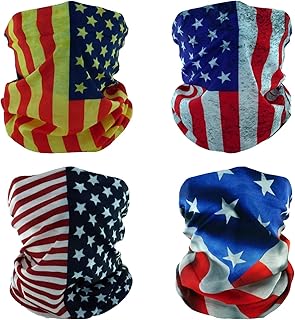 WLS SMEHCF 4 Multifunktionstuch Gesichtsmaske Motorradmaske Sportmaske Sturmmaske Maske Halsmanschette Schal Bandana für D...