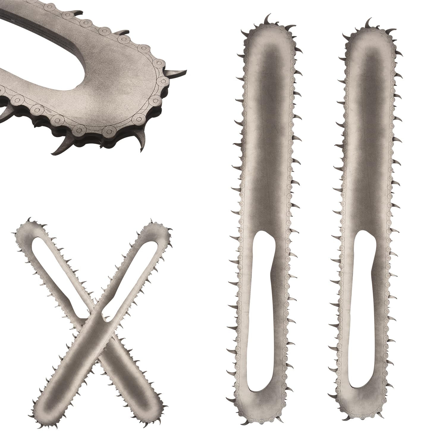 COSWOR 36.6' PU Anime Denji's Weapon Hand Saw 2 Piece Set for Cosplay, Costume Performance Props