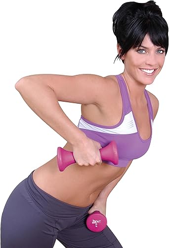 Vista 6 de Tone Fitness set includes 3 PAIRS of DUMBBELLS