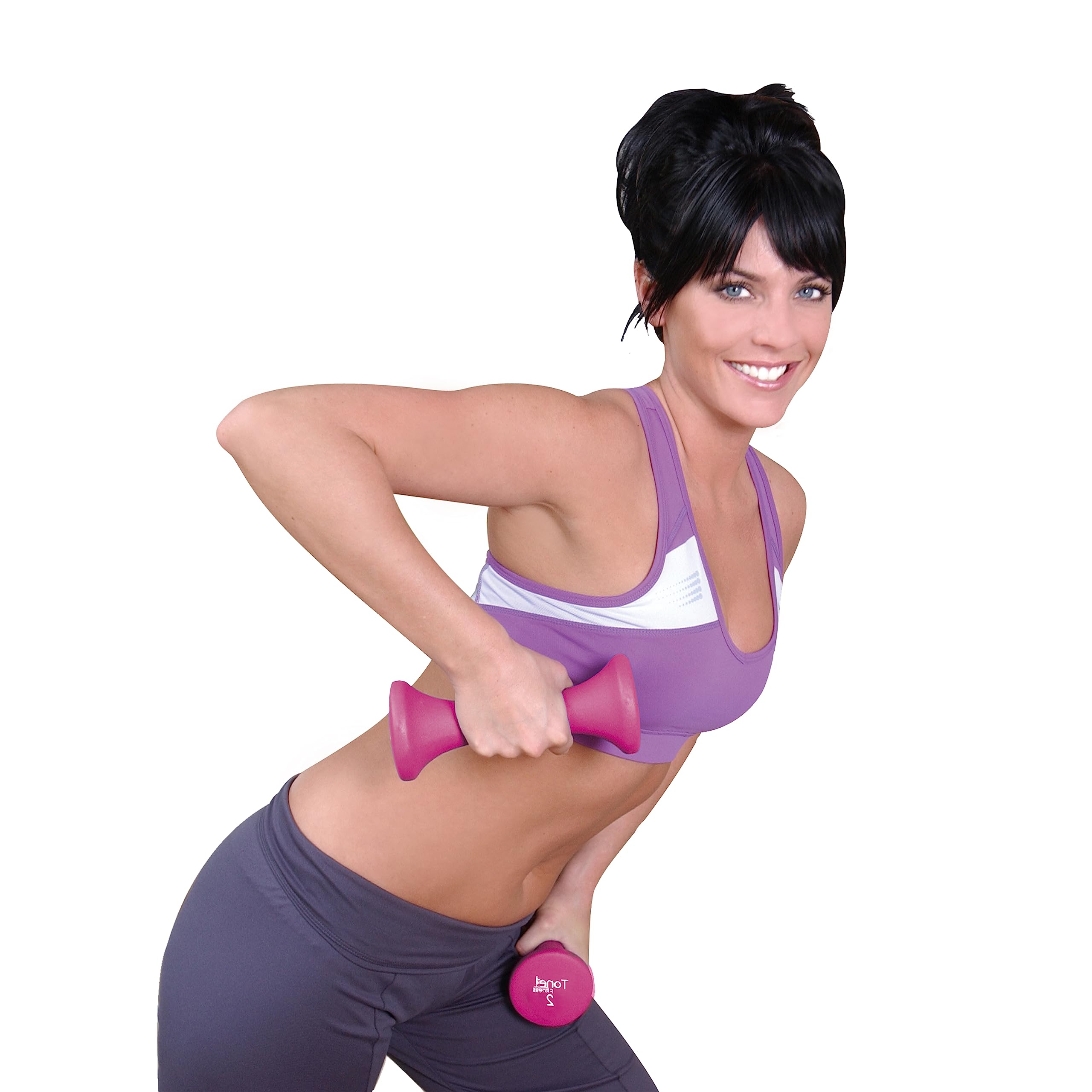 Tone Fitness set includes 3 PAIRS of DUMBBELLS