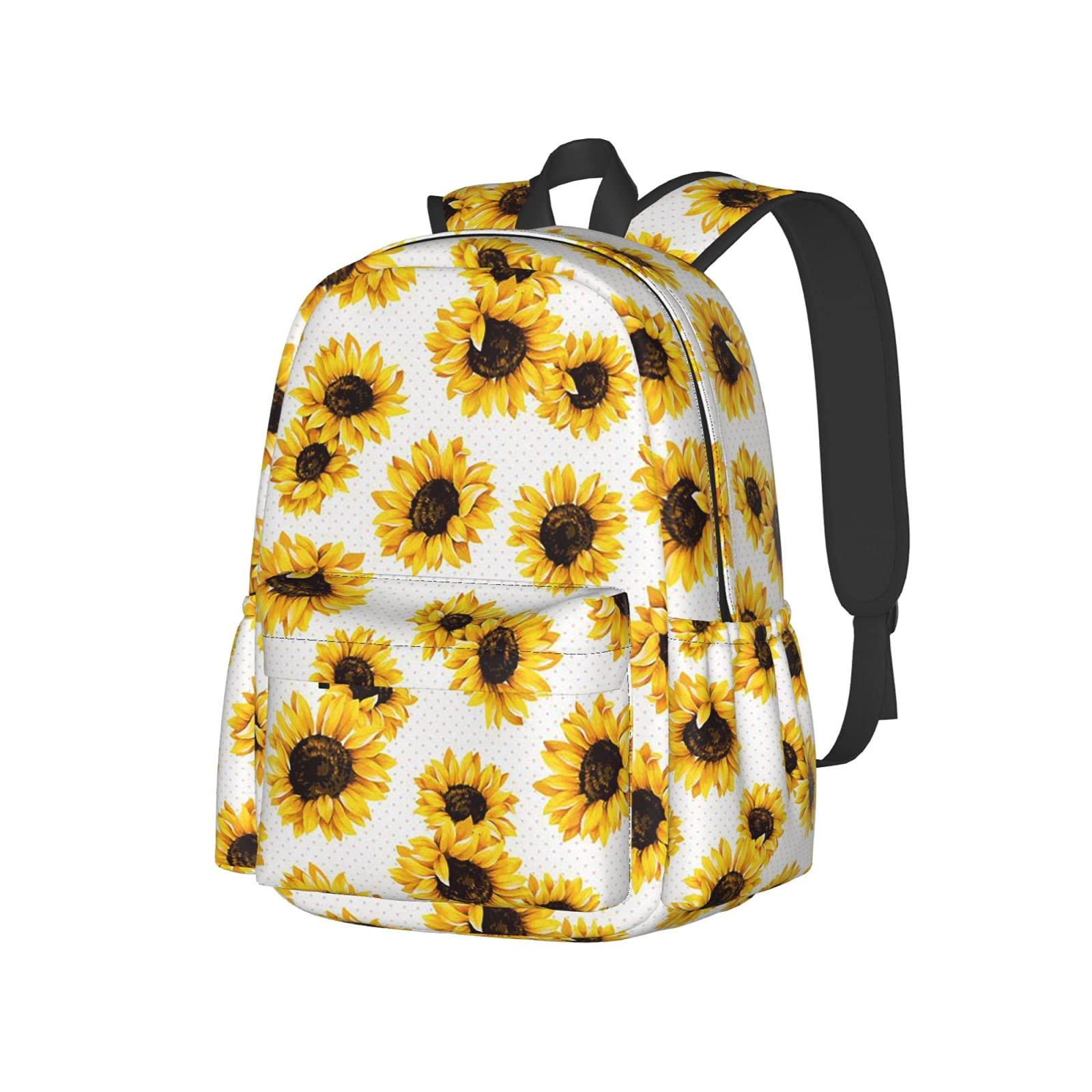 KiuLoam17 Inch Backpack Sunset Black Horses Running At Field Laptop Backpack Shoulder Bag School Bookbag Casual Daypack