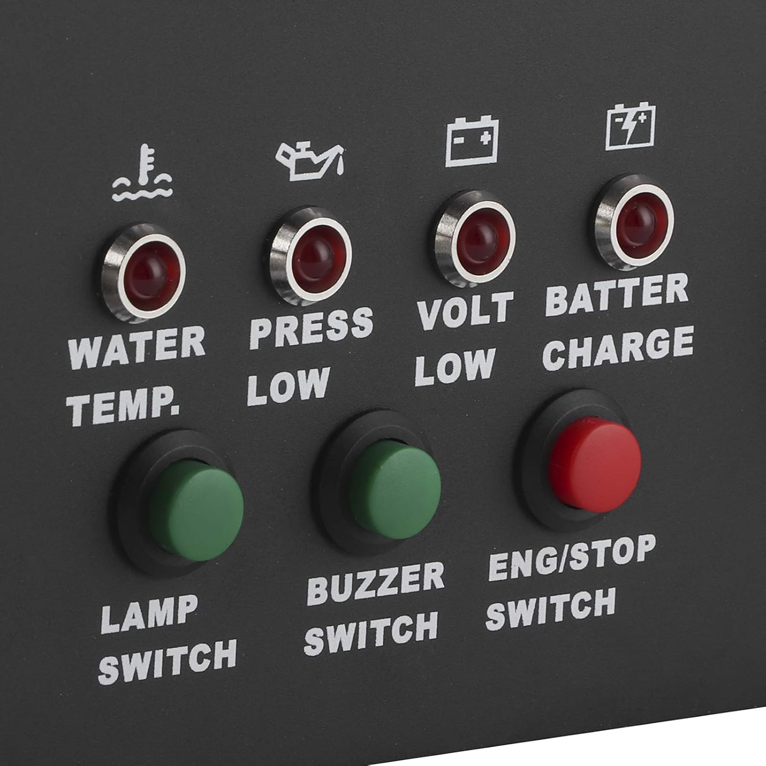 24V Digital Gauge Cluster for Oil Pressure, Water Temperature, Voltage Ignition Key Control, 9 32V Wide Voltage Range