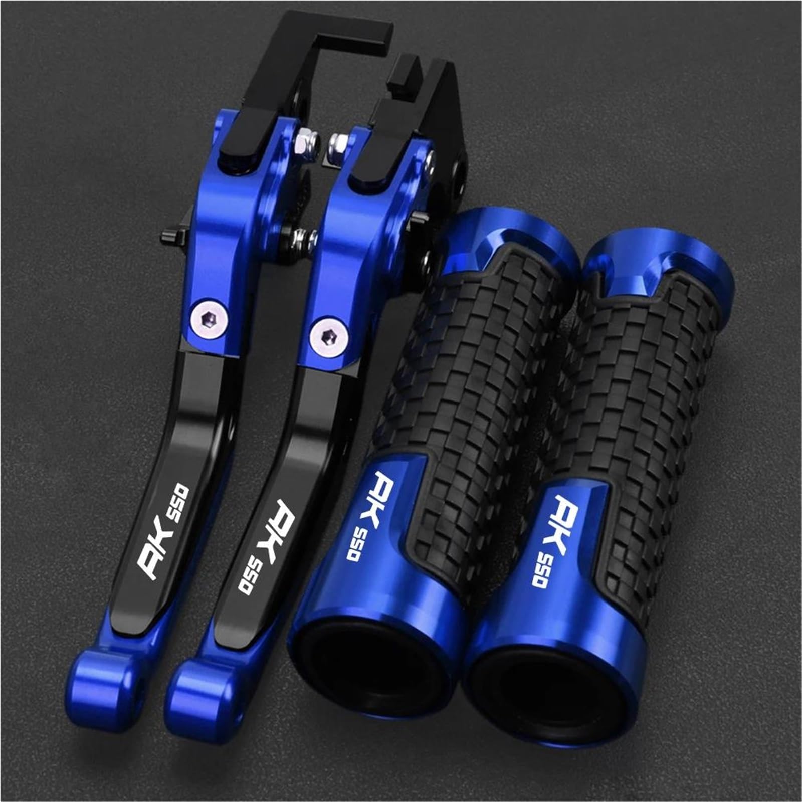 GQUIKGW Replace Motorcycle Extendable Adjustable Clutch Brake Levers Controller Lever Handle for KYMCO AK550 AK 550 2017-2024(Blue)