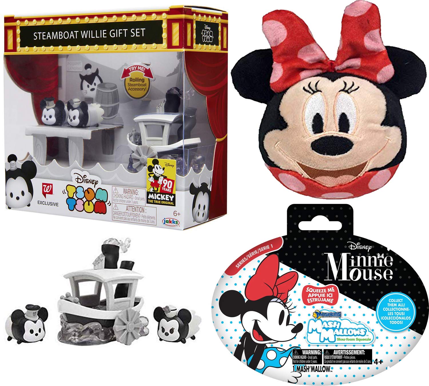 Tsum Tsum Minnie And Steamboat Figures Bundled Mickey Mouse