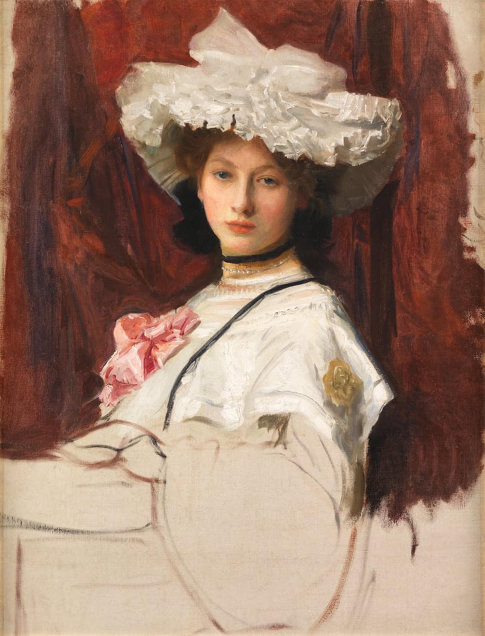SERENDIPITP Retro Picture Poster Wall Art Pictures Painting Portrait by George Spencer Watson Wall Art Canvas Print for Wall Decor 60x90cm