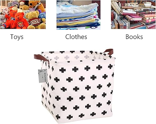 Miniatura 4 de Cesta de almacenamiento de lona, plegable, organizador con contenedores