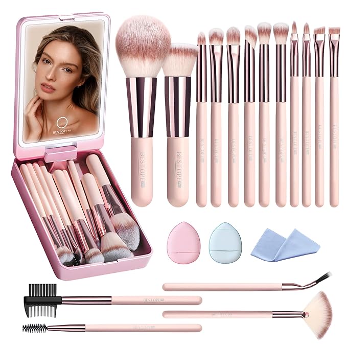 Makeup Brushes with Case – 60% Off (Now $15.98)