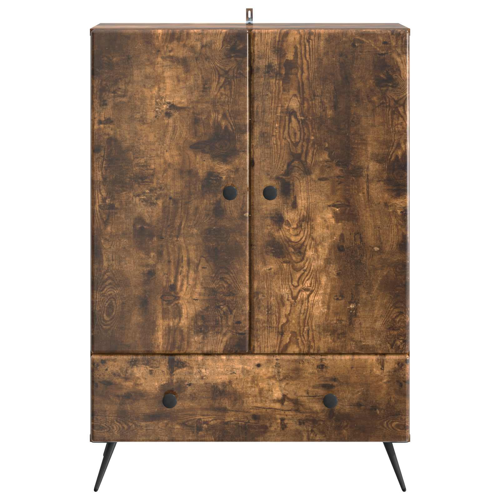 Buffet en chêne fumé - 66 x 34,5 x 95 cm - Commode couloir