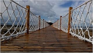 Safety Net Climbing Frames Stairway Net - Baby Safety Rail Banister Stair Net For Child, Small Pet,toy- Indoor & Outdoor Banister Guard For Pets Cats Toys6mm*10cm Climbing Nettin(Size:2*4m （7*13ft）)