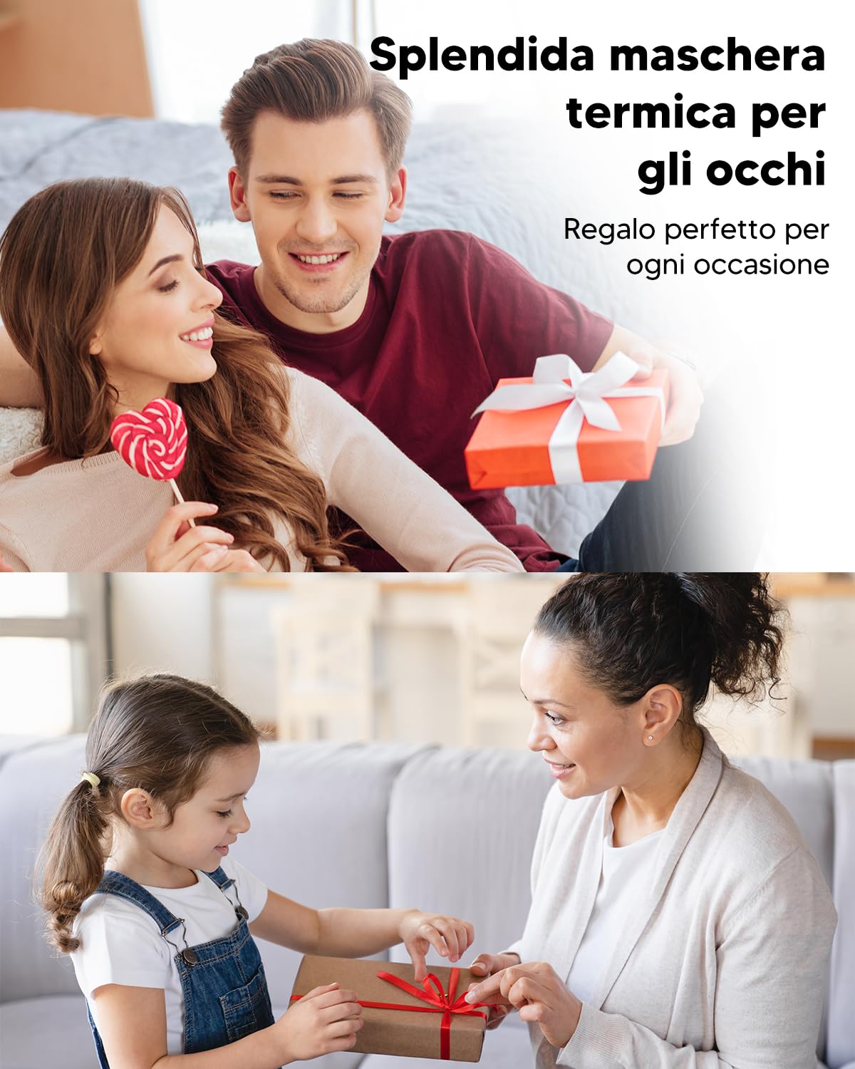 arboleaf Maschera Occhi Riscaldante, 3 Livelli di Maschera Termica per Occhi Secchi e Blefarite, Ricaricabile USB-C con Batteria da 1000mAh, Mascherina per Dormire Oscurante, Lavabile e Portatile