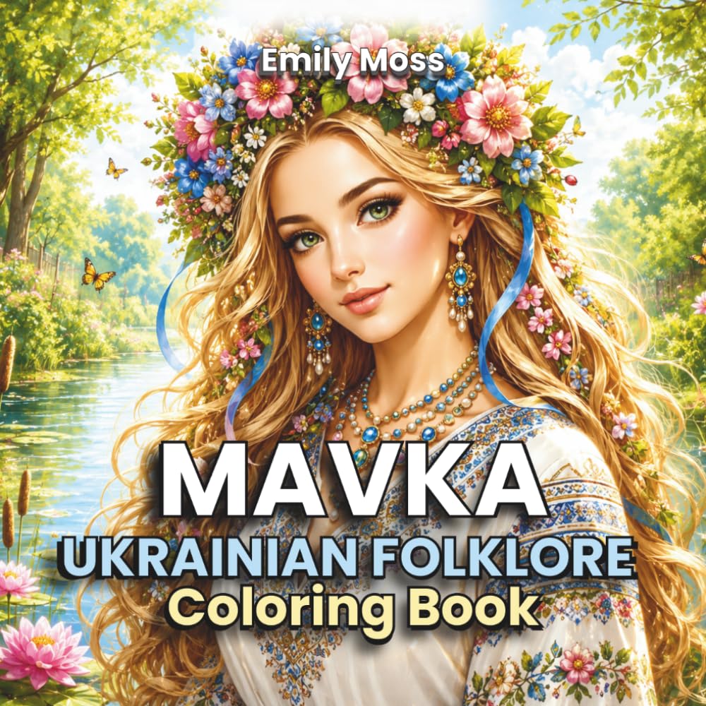 Mavka: Ukrainian Folklore Coloring Book: A Magical Journey into Ukrainian & Slavic Folklore Through Beautiful and Relaxing Designs
