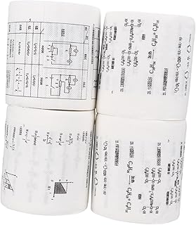Anneome 4 Rolos De Papel Higiênico De Fórmula Engraçada Adulto Mordaça Presentes Rolo De Papel Higiênico De Natal Rolo De Papel Higiênico Impresso Polpa De Madeira Virgem Branco Prático