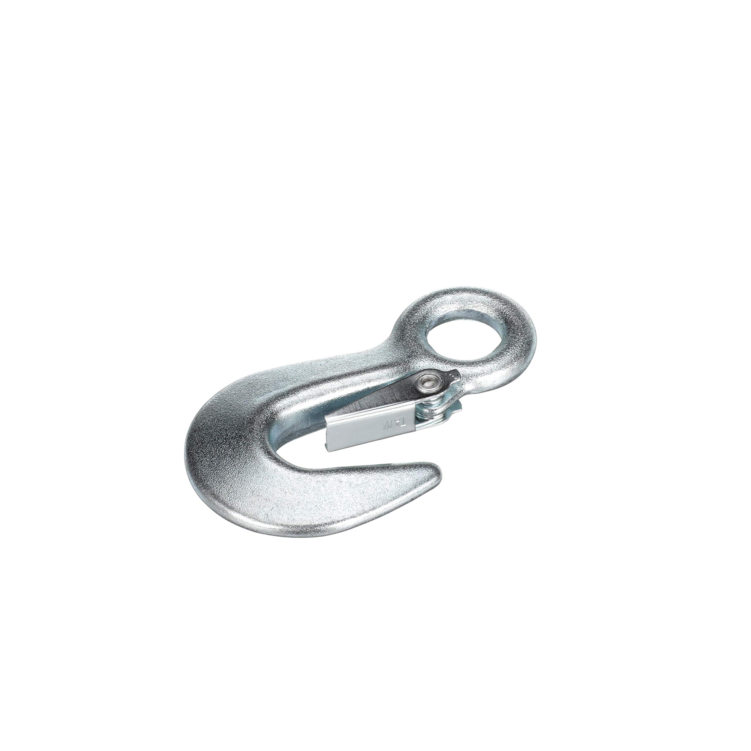 Attwood 7640-3 Utility Snap Hook — Heavy-Duty, Spring-Loaded Closure, Zinc-Plated Steel, 4 in. Long, 5/8-In. Ring Diameter