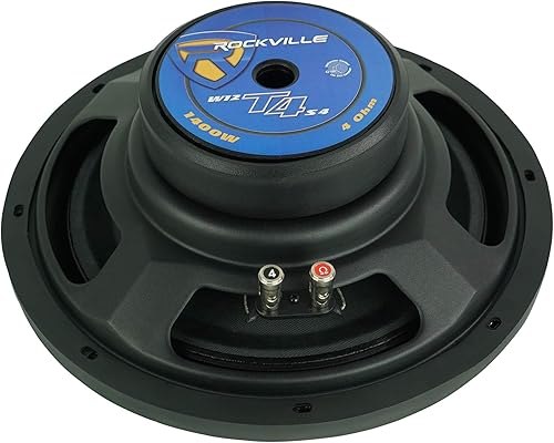 Miniatura 6 de 2 subwoofers Rockville W12T4S4 de 12 pulgadas de montaje poco profundo 1400w para automóvil, compatible con CEA, 4 ohmios