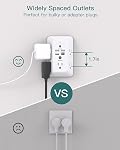 Surge Protector, Outlet Extender with Night Light, Addtam 5-Outlet Splitter and 4 USB Ports(1 USB C), USB Wall Charger Power Bar, Multi Plug Outlet for Home, Office, School