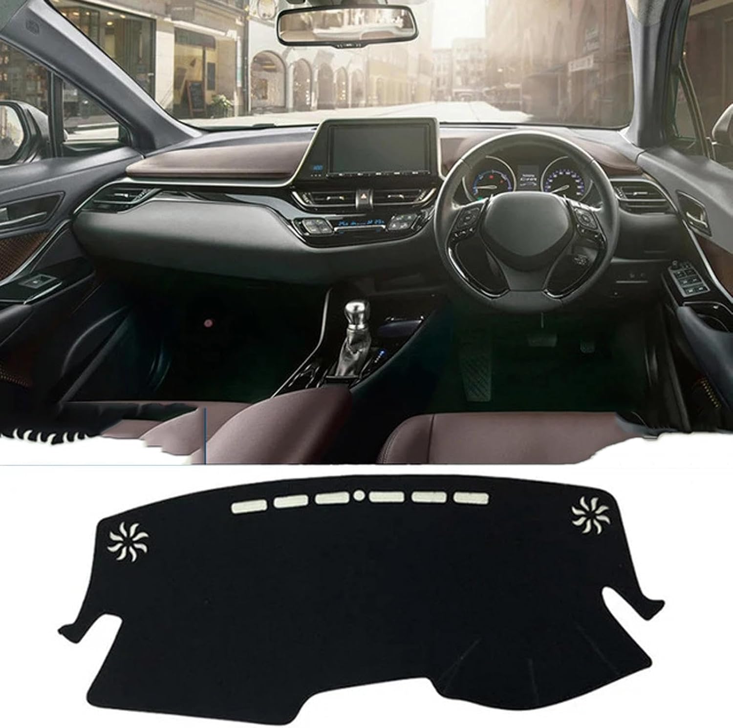 Car Dashboard Cover,Fit for Toyota C-HR CHR C HR CH R 2016 2017 2018 2019 2020 2021 2022 2023 Dash Mat Sun Shade Pad, Right Hand Drive