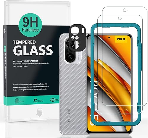 Ibywind Protector de pantalla para Xiaomi Poco F3/Redmi K40/K40 Pro, con 2 piezas de vidrio templado, 1 protector de lente de cámara, 1 película de