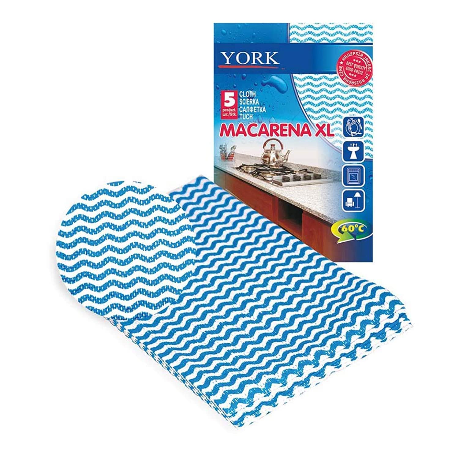 YorkLarge Kitchen Cloth – 5 pcs, 35×50 cm