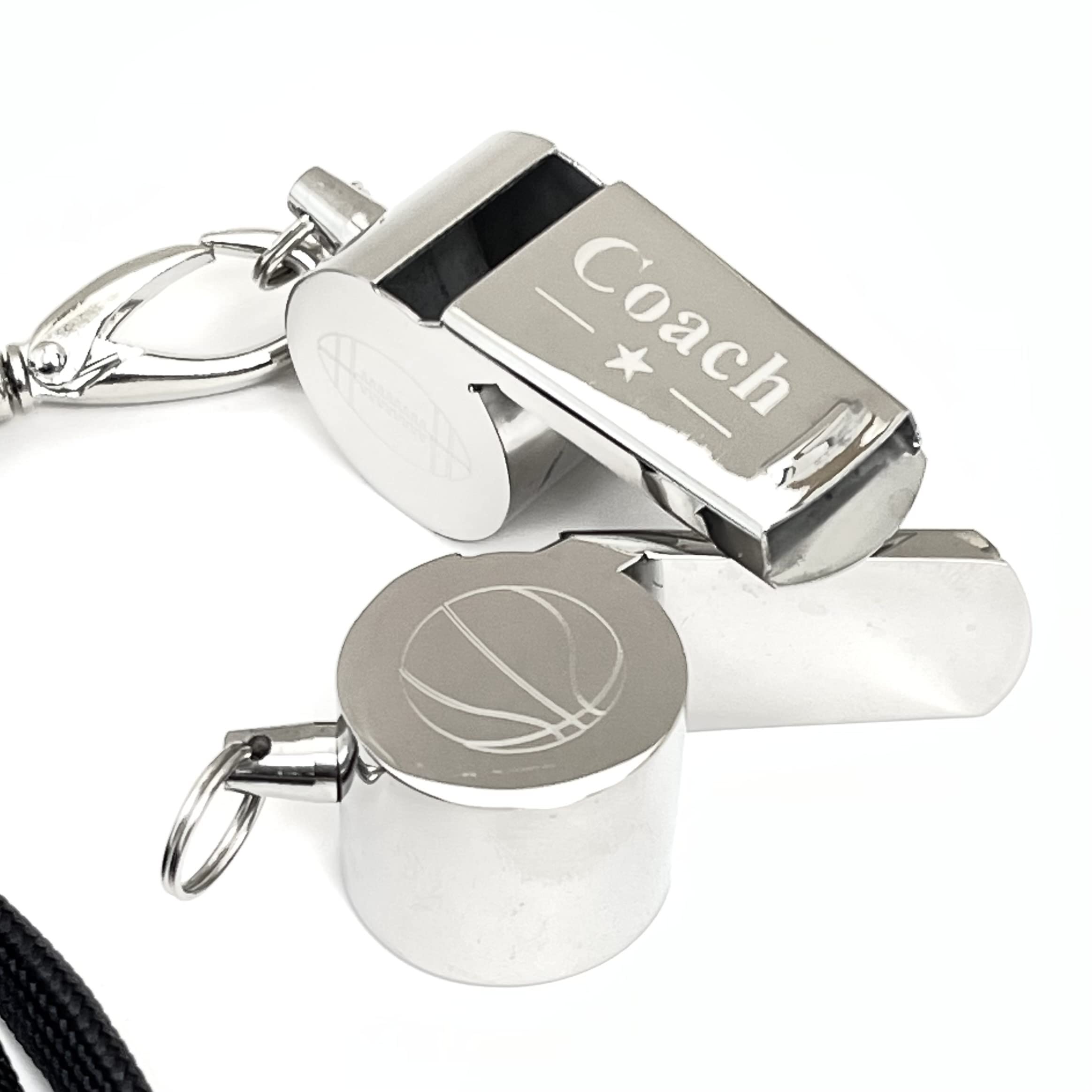The Personal Exchange Engraved Coach Whistle (Basketball)