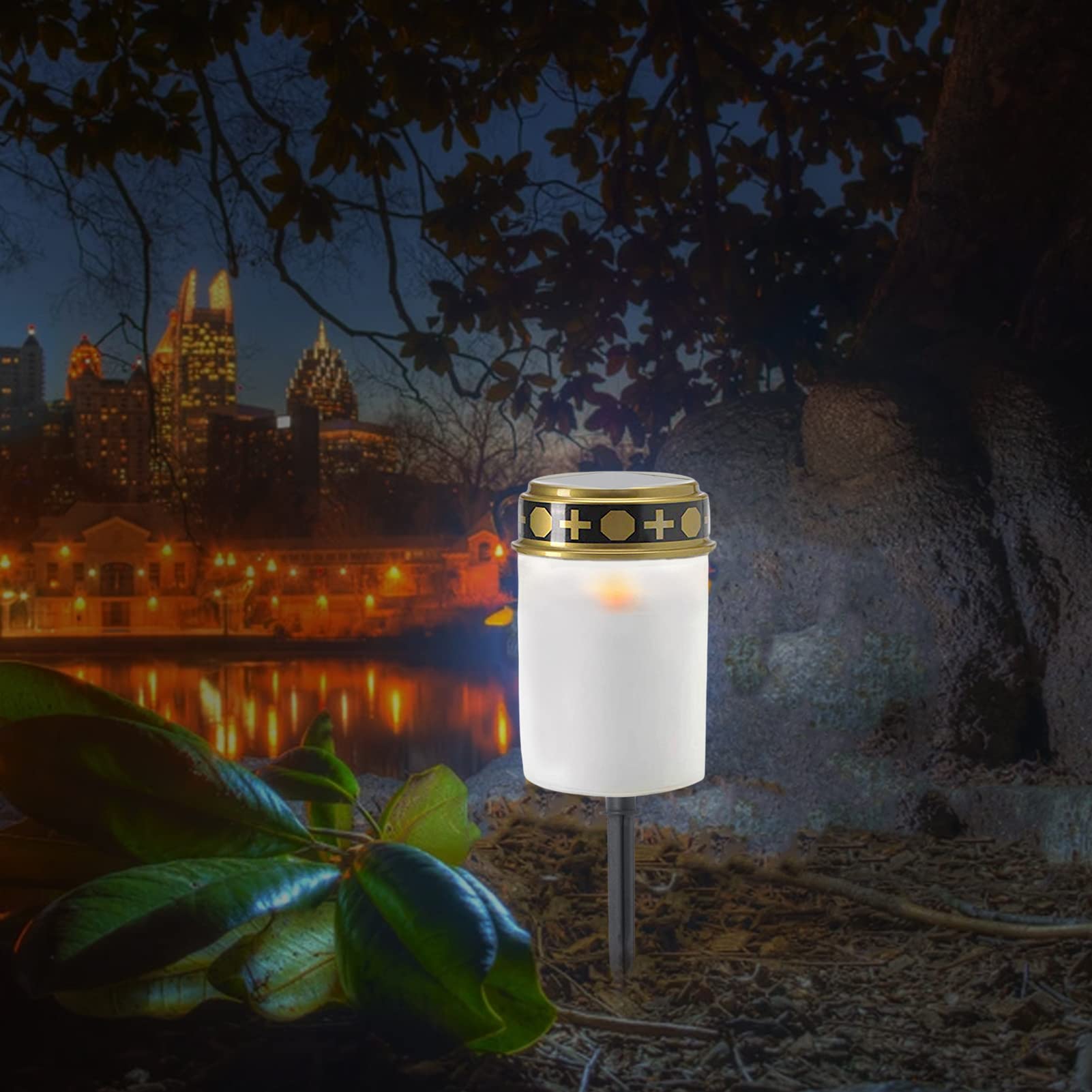 Lumino Cimitero EMOS A LED - Con Timer, Impermeabile IP44, Batteria, 1500 Ore Durata - Foto 5