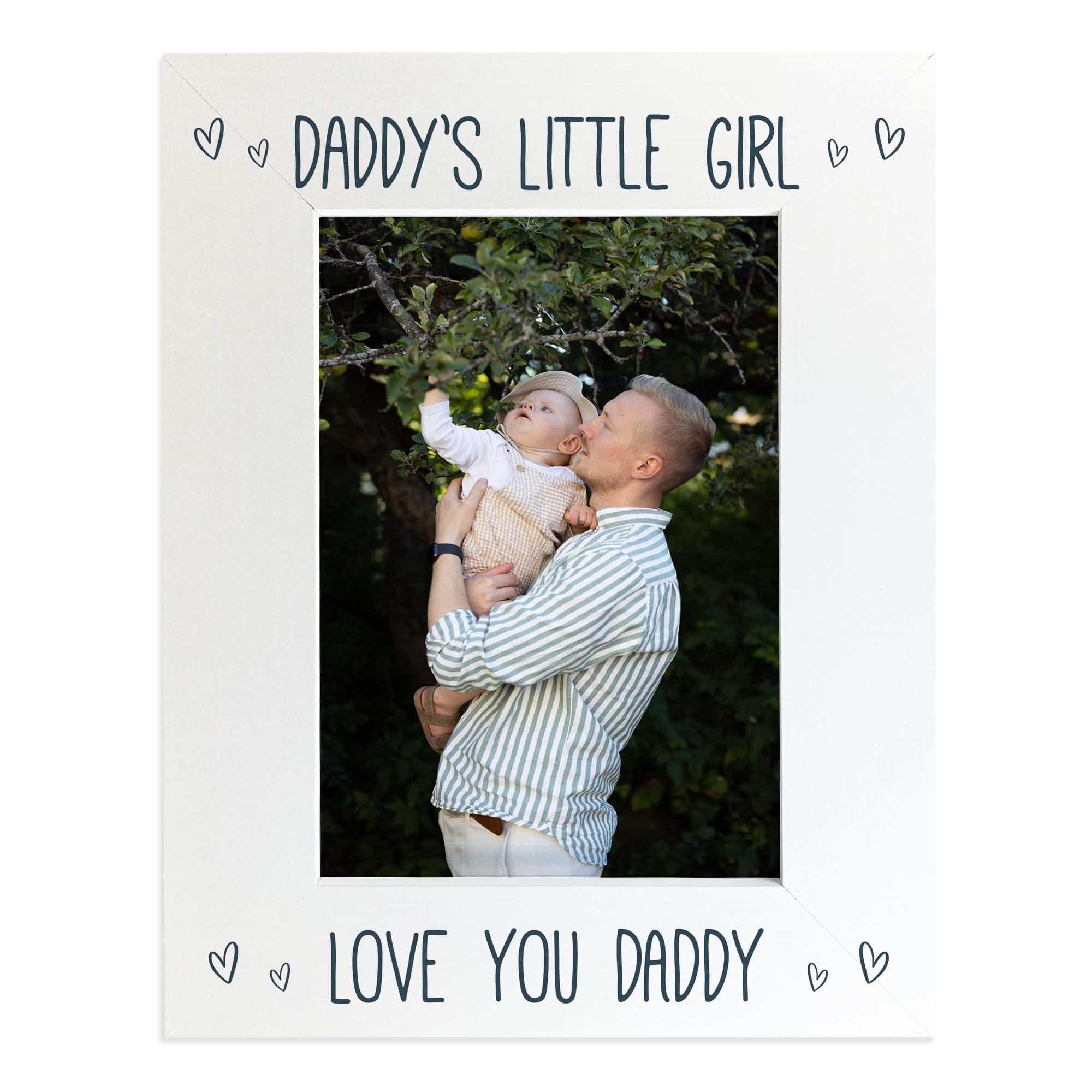 RED OCEAN Daddys Little Girl Gifts For Birthday Fathers Day Love You Daddy Photo Frame Gift For Daddy From Daughter Son Thank You Gift For Him