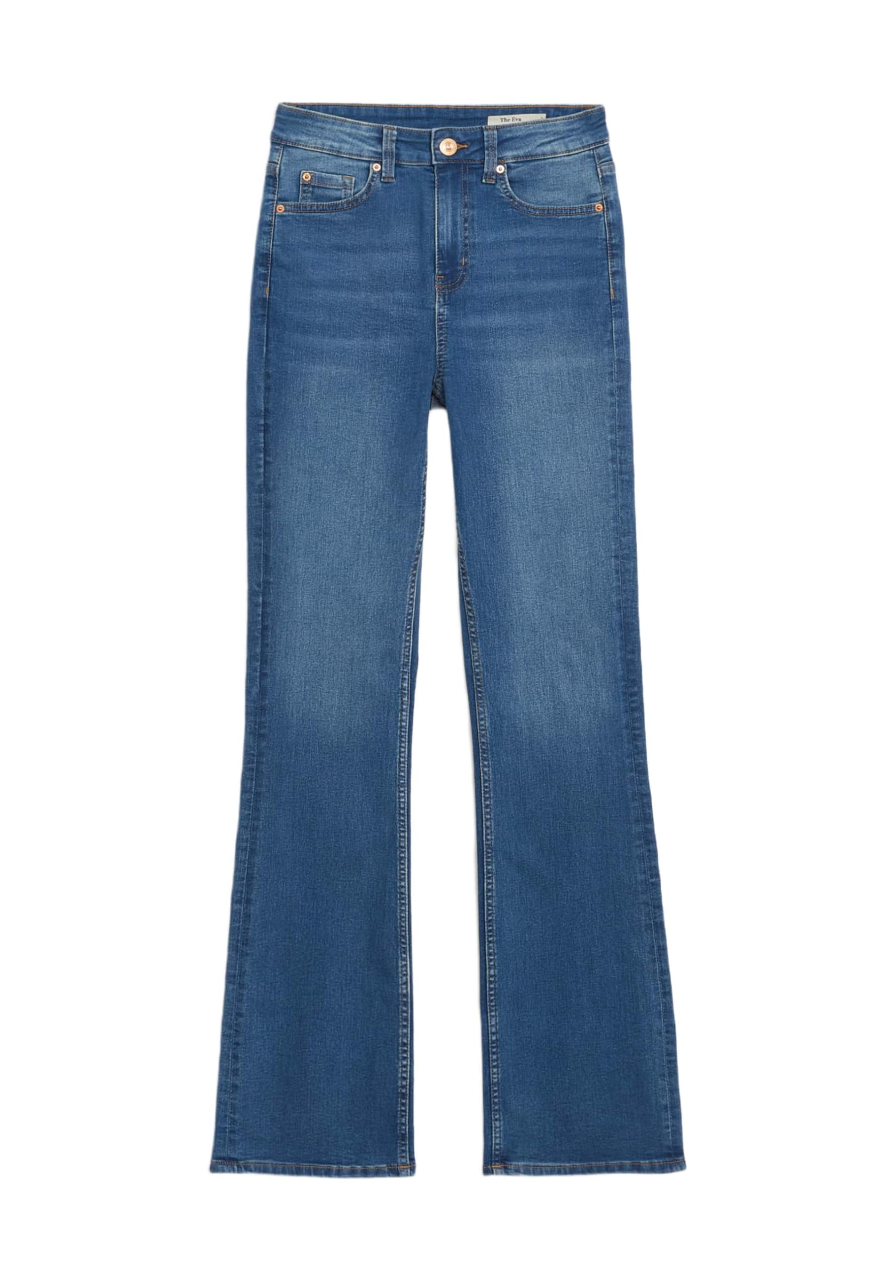 Marks & Spencer Damen-Jeans Eva mit Bootcut-Bein – Mittlere Leibhöhe – Bequemer, weicher Denim in Knöchellänge – Zusätzlicher Stretch für ganztägigen Komfort