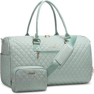 LOVEVOOK Travel Weekender with Toiletry Bag, Overnight Carry-On, Gym with Shoe Compartment & Wet Pocket, Mommy Hospital Bag