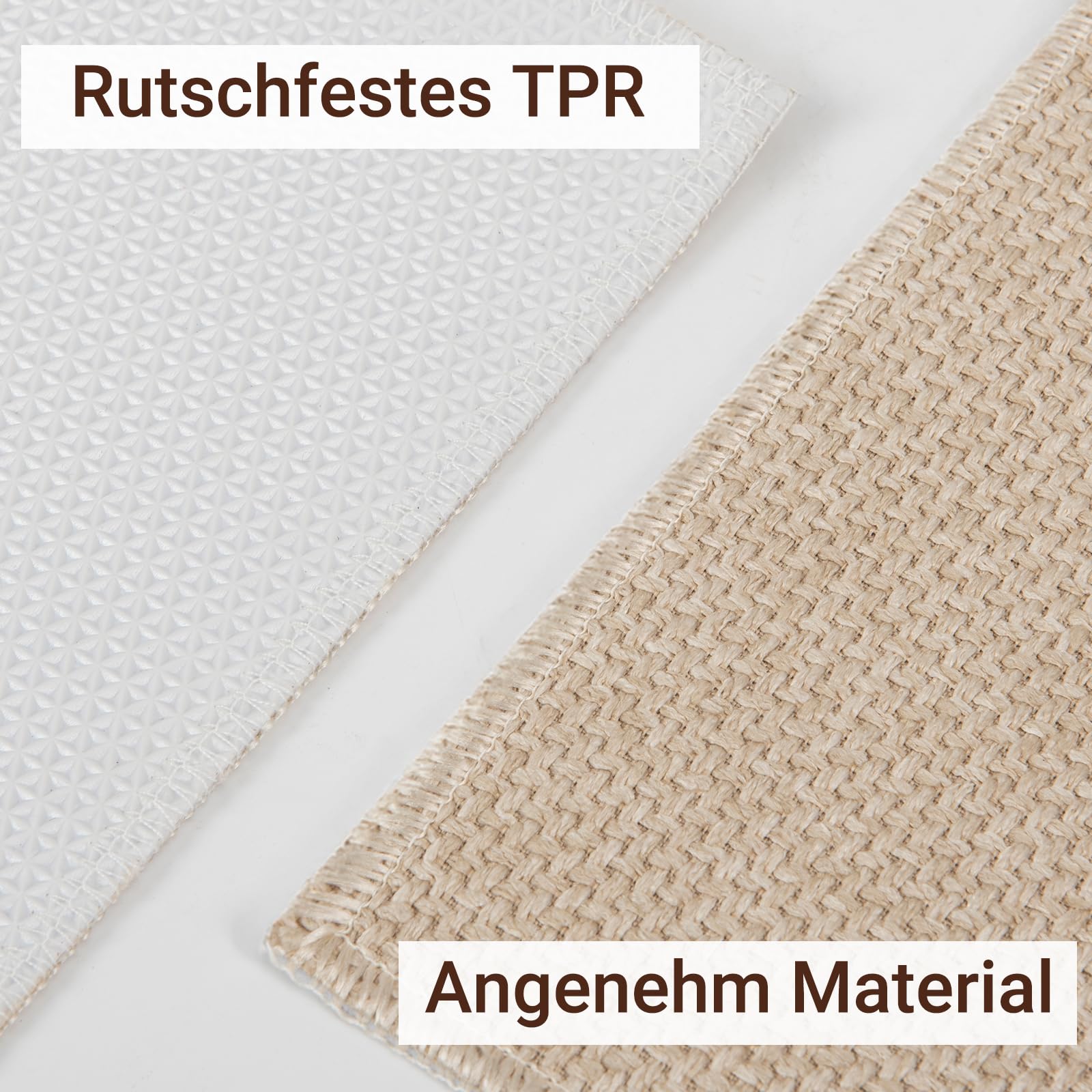Fußmatte Innen 90x150 cm, rutschfest Fussmatte, Waschbar Schmutzfangmatte, Hohe Saugfähigkeit Dünne Türmatte Teppich für Eingang, Haustür, Küche, Patio, Beige