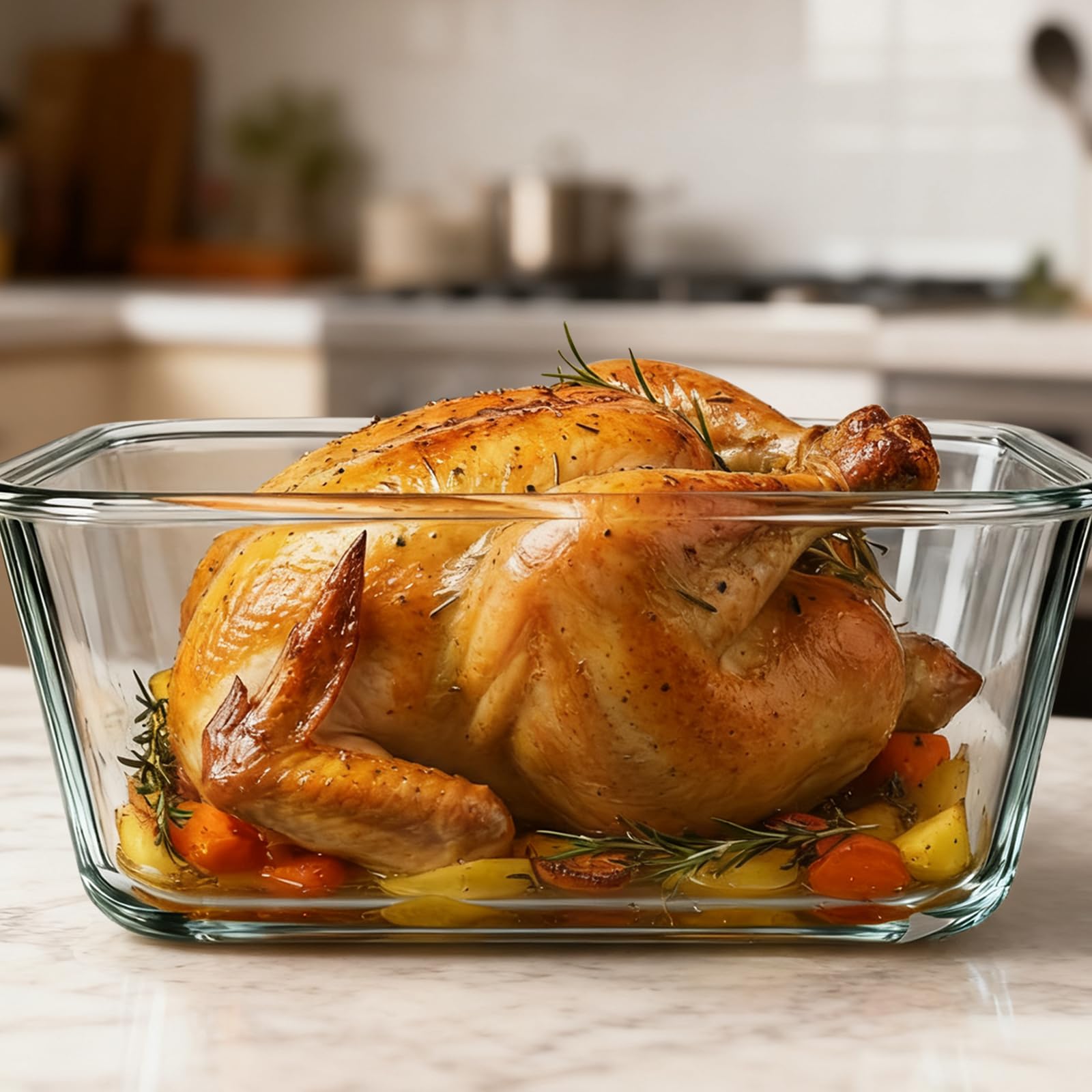 Grandi contenitori in vetro con coperchi, grandi contenitori per alimenti per marinata per rosticceria, pollo, preparazione di tacchino, anguria, potluck, XL XL extra large, contenitori ermetici per