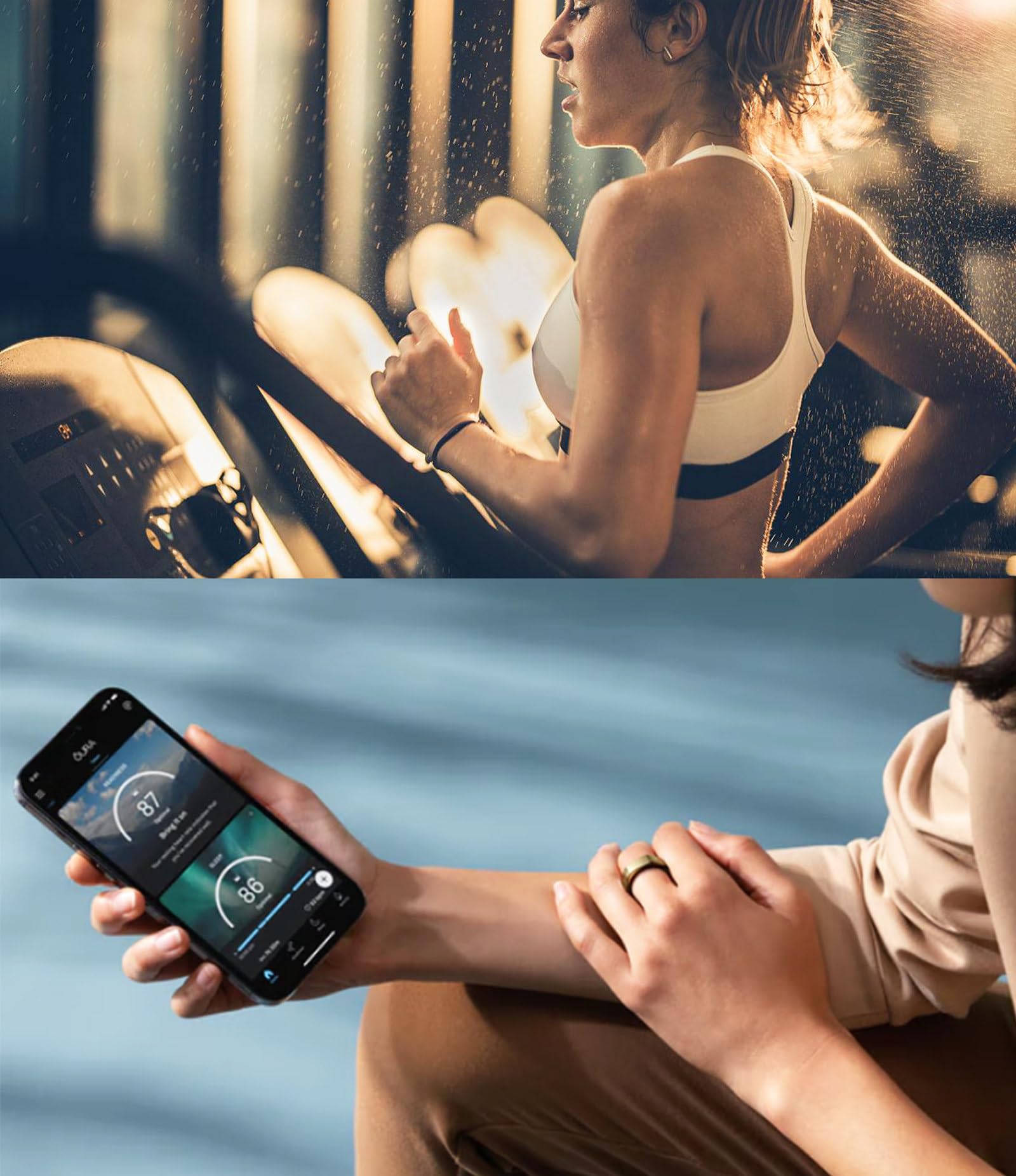 Anillo Inteligente para Mujeres y Hombre, Smart Ring con Bluetooth 5.1,Monitor de Ritmo Cardíaco,HRV,Saturación de Oxígeno en Sangre,Temperatura Corporal,Sueño,Compatible con iOS y Android,Black-#9
