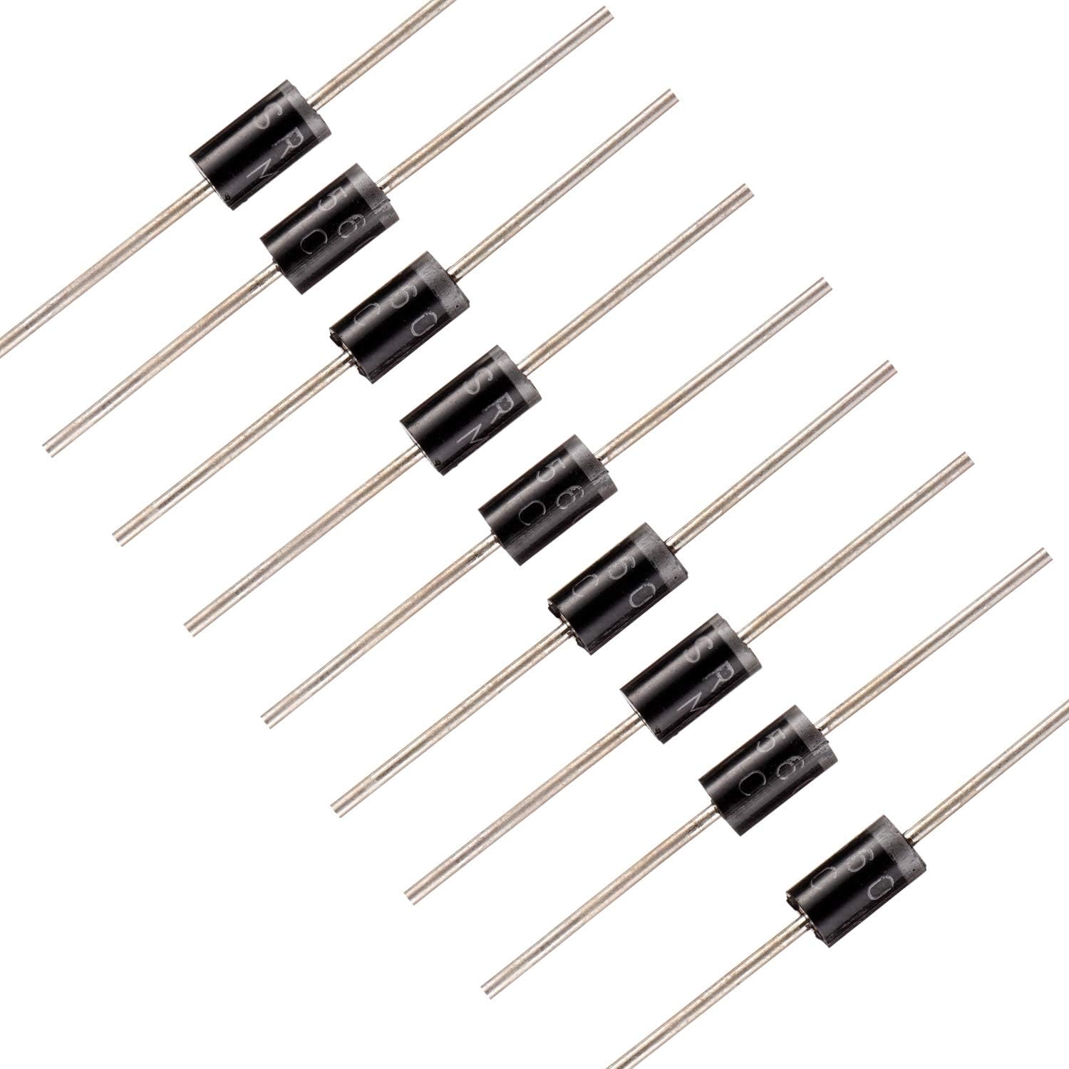 SR560 (SB560) Schottky Barrier Rectifier Diodes 5A 60V DO-201AD 5 Amp 60 Volt Axial Diodes (Pack of 30)