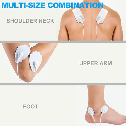 Miniatura 4 de MegaWise 14 almohadillas de masaje de repuesto para electrodos reutilizables EMS/Tens de 0.138 in