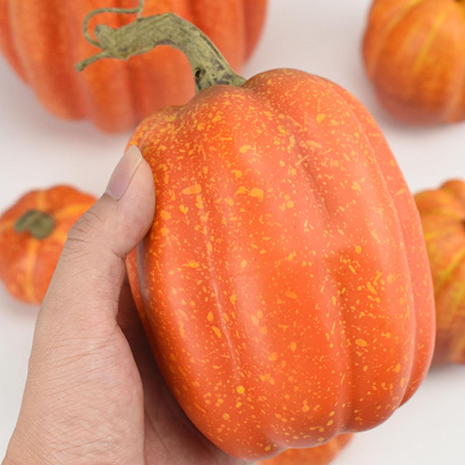 Sztuczne Dynie Dekoracyjne Halloweenowe Dynie Z Pianki W Różnych Rozmiarach | Sztucznych Warzyw Jesiennych Do Wnętrz Na Święto Dziękczynienia, Halloween, Przyjęcia, Dom, Festyny, Jesień, Stó