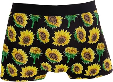 FULUHUAPIN Men's Flowers Sunflower 