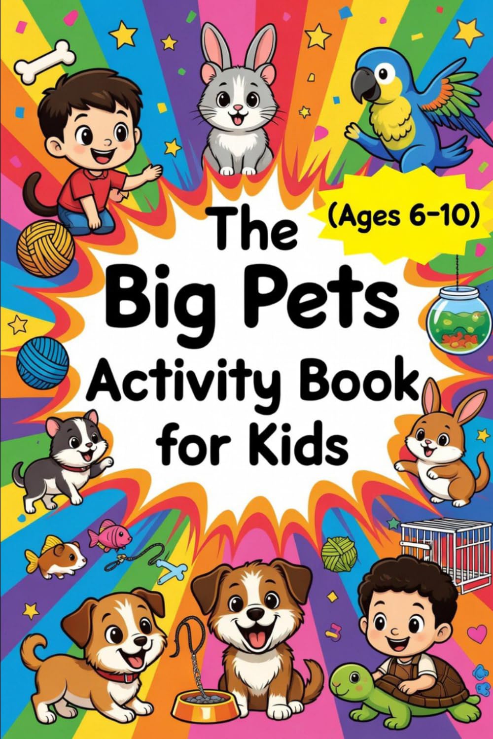 The Big Pets Activity Book For Kids (ages 6-10)