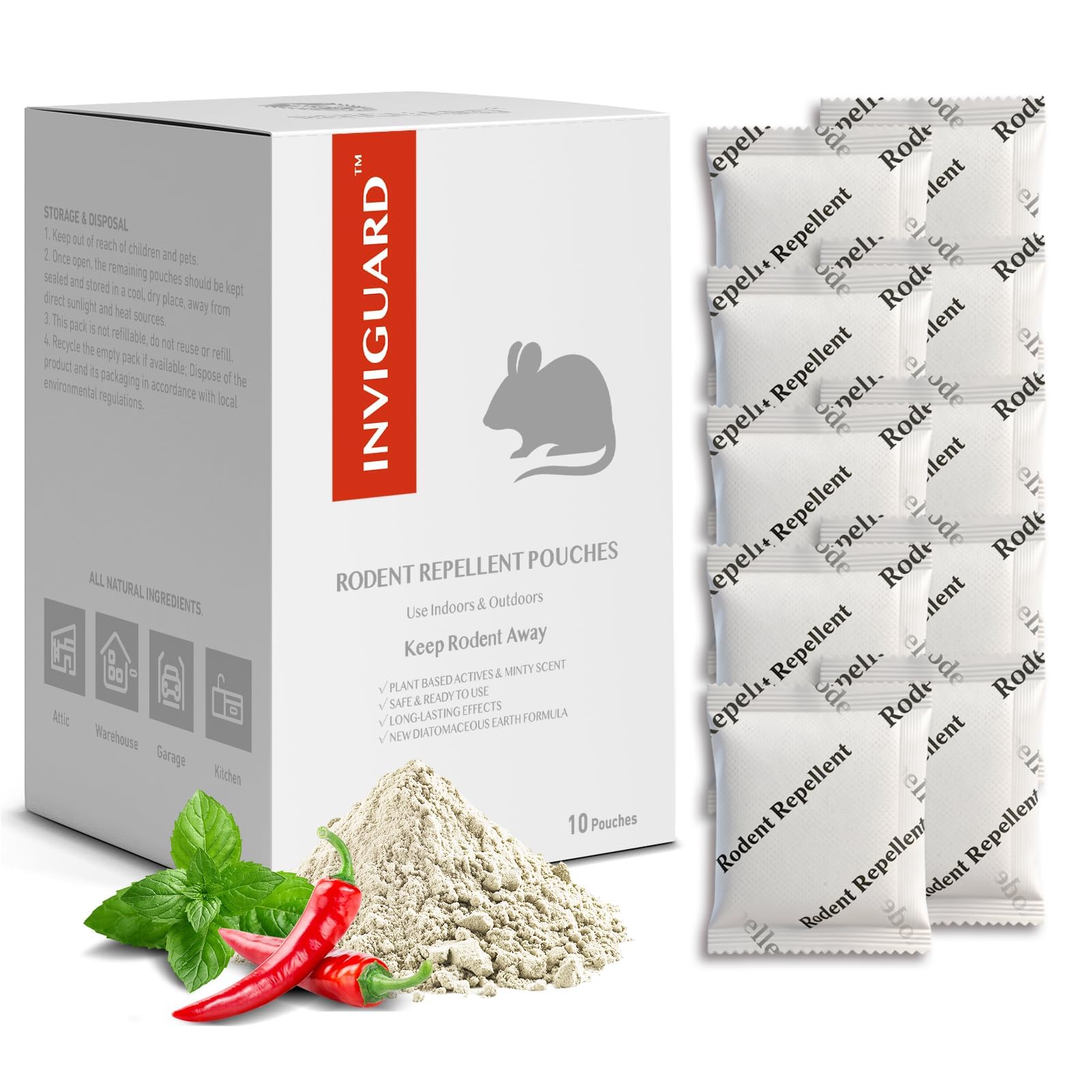 Mouse Repellent Pouches, Natural Rodent Repellent, Mice Repellent Indoor