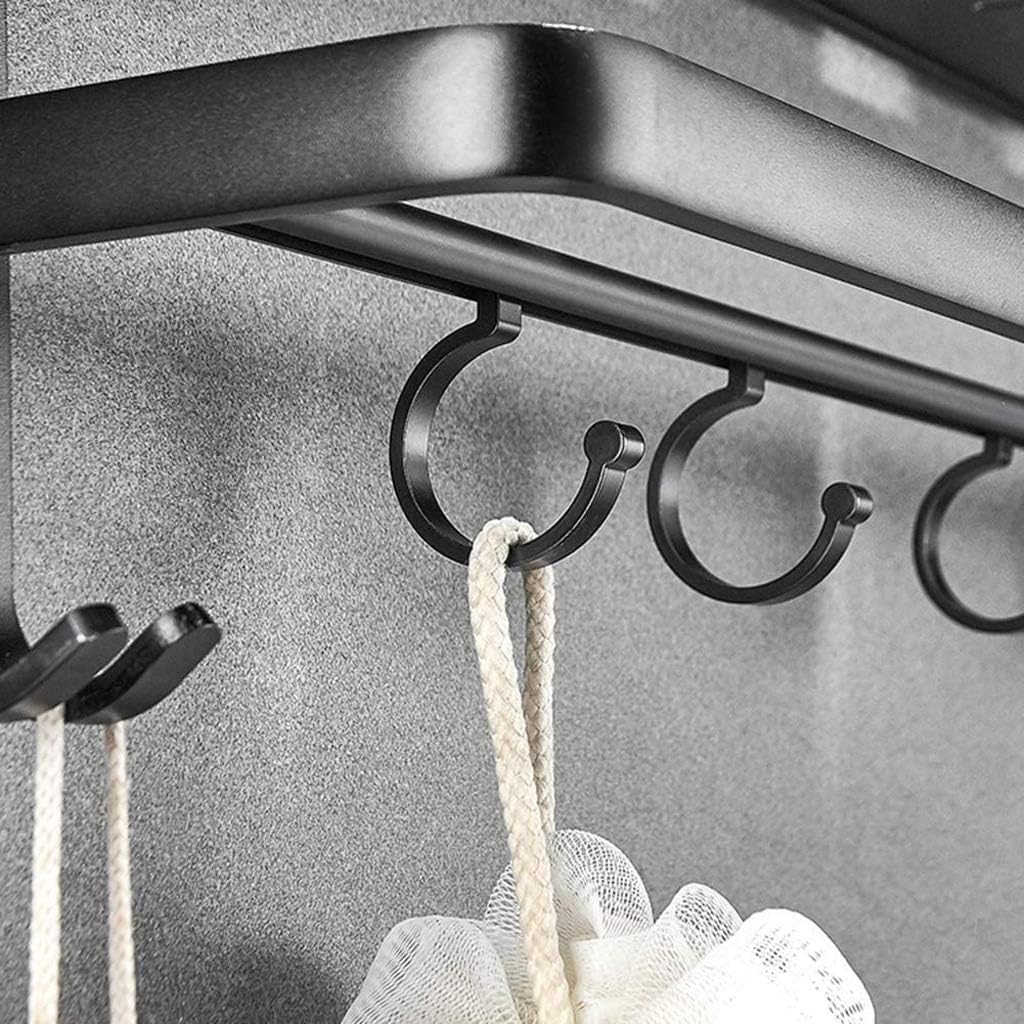 Space Aluminum 2 Tier Compact Bathroom Rack Shelf Rust Proof Storage for