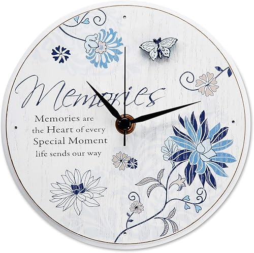 Pavilion Gift Company Mark My Words Memories Sentiment - Reloj de montaje en pared, 6 pulgadas, redondo
