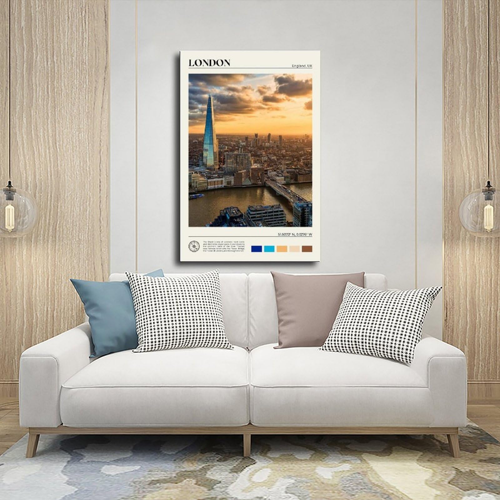 Kunstdruck auf Leinwand, echtes Foto, Poster für Schlafzimmer, Büro, Schlafzimmer, Geschenk, 61 cm L x 91,4 cm W