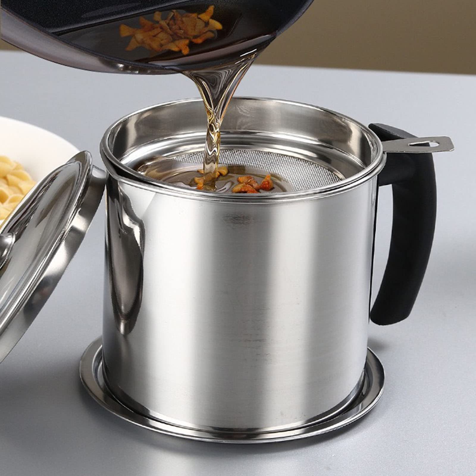Friteuse en acier inoxydable de 3,5 l avec panier et passoire à huile, friteuse multifonctionnelle, petite cuisinière pour cuisine et camping, pot verseur en acier pour frites, poulet (3,5 l Friteuse en acier inoxydable de 3,5 l avec panier et passoire à huile, friteuse multifonctionnelle, petite cuisinière pour cuisine et camping, pot verseur en acier pour frites, poulet (3,5 l